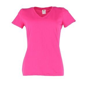 Fruit of the Loom Women's Cotton V Neck Tee Shirt